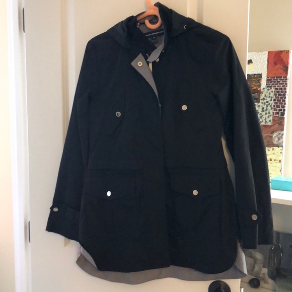 French Connection Jackets & Blazers - Cute Black and Grey Anorak Jacket
